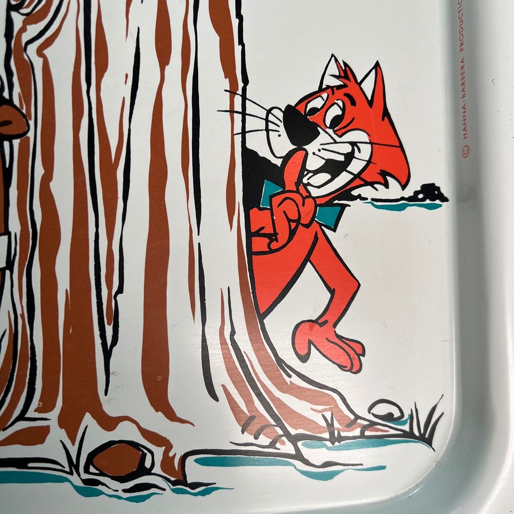 Yogi Bear Huckleberry Hound Mr Jinks 60s Vintage Hanna Barbara TV Tray  Table - Picture 12 of 14